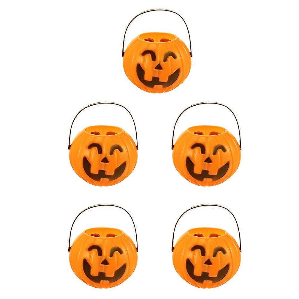 Halloween Candy Holder Pumpkin Candy Holder 5Pcs Orange