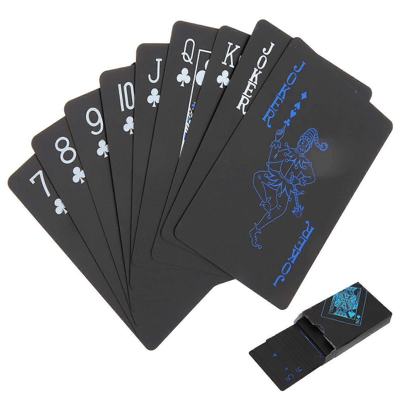 Table Games Rectangle Card Game for Bbq Games Plastic Material Assorted Color Waterproof 2 Boxes