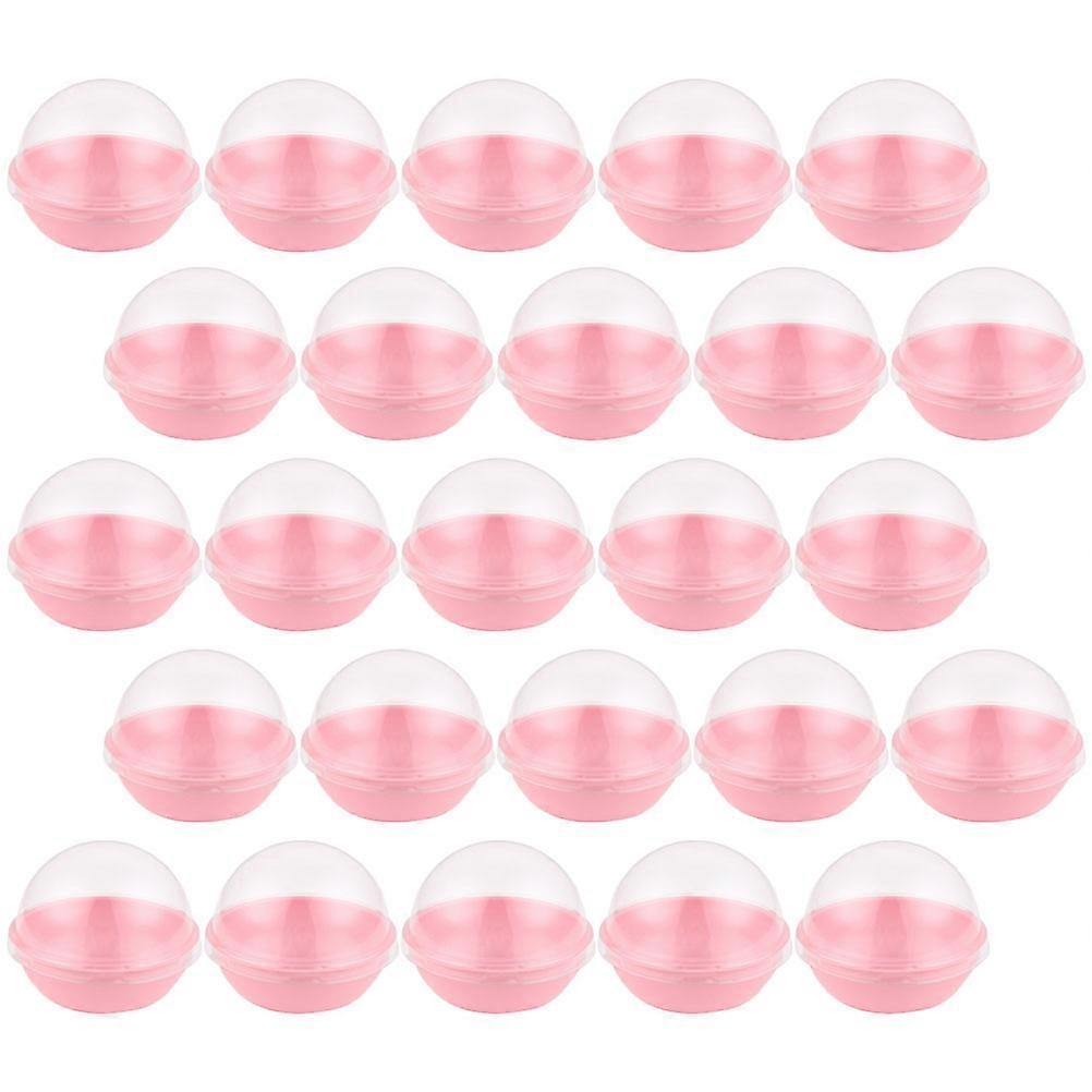 Mini Containers Moon Cake Box for Storage 100Pcs Pink Plastic Boxes