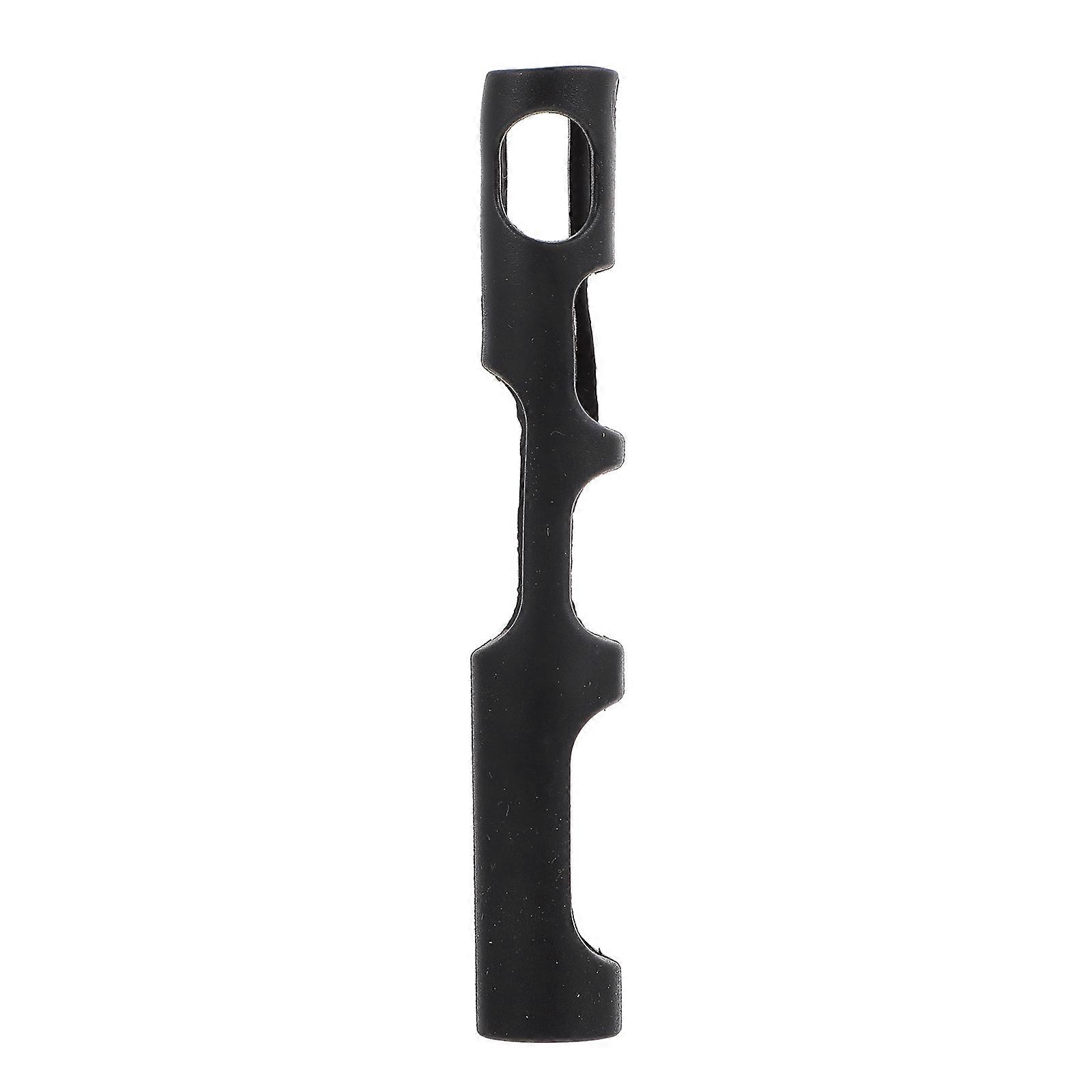 Practical Bow Grip Corrector Violin Accessory For Violin Practice Black Rubber 9.5X1.5X1.5CM 1Pack