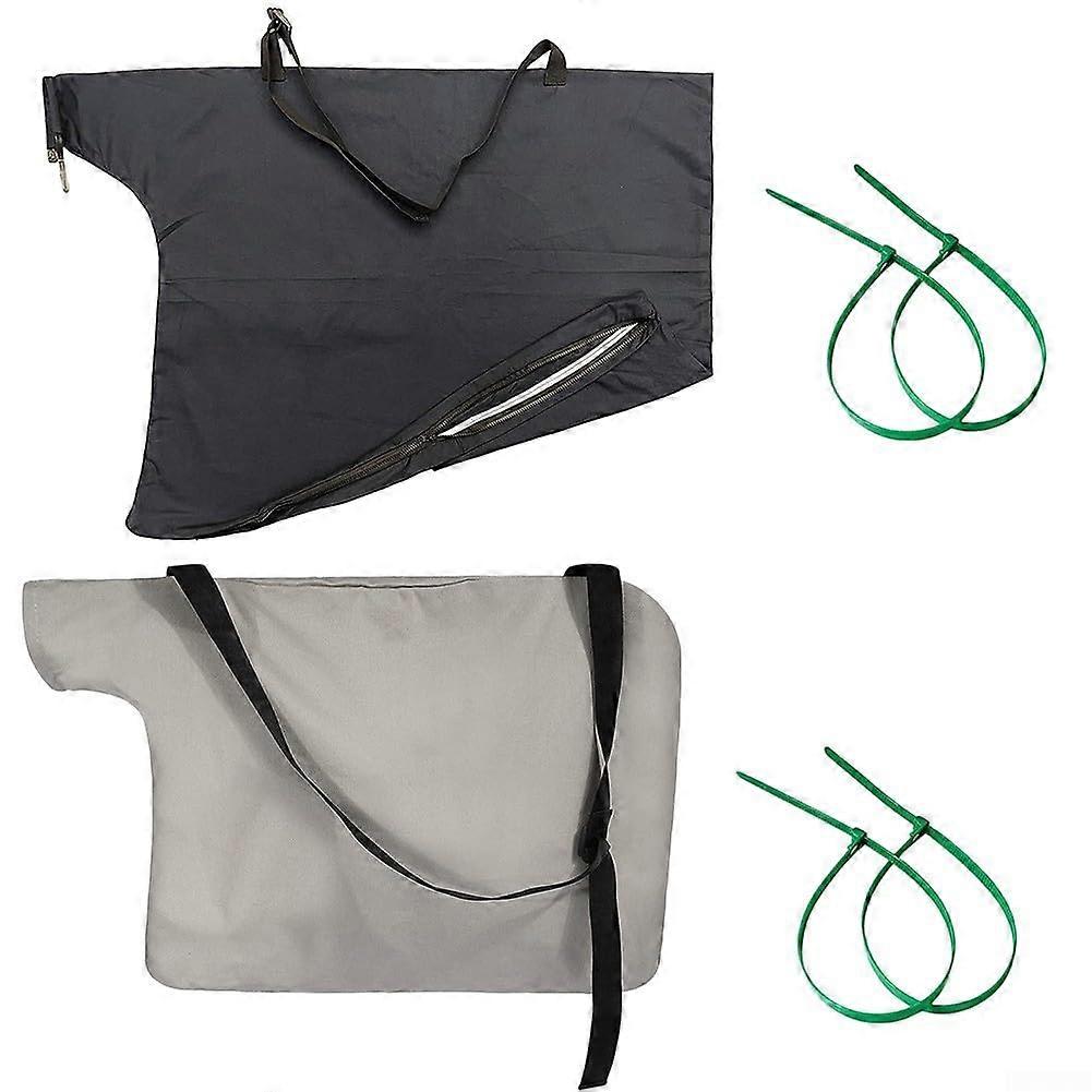 Leaf Blower Bag 2 Pack with Adjustable Strap, Durable Oxford Cloth for Fast Leaf Collection