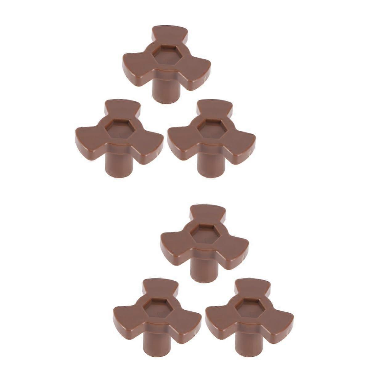6pcs Replacement Microwave Turntable Shaft Set for Smooth Rotation and Durable Coupler Design