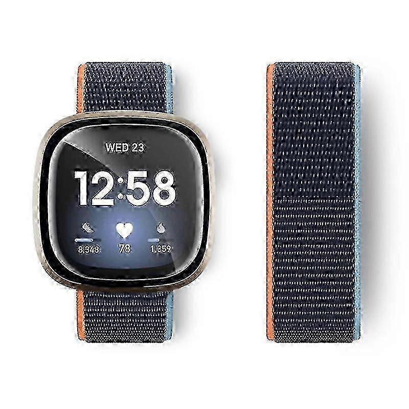 Fitbit Versa 4/Sense 2 Soft Nylon Sport Loop Watch Band Replacement 2025