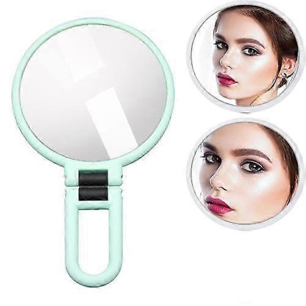 Portable Handheld Folding Adjustable Mount Magnifying Makeup Mirror