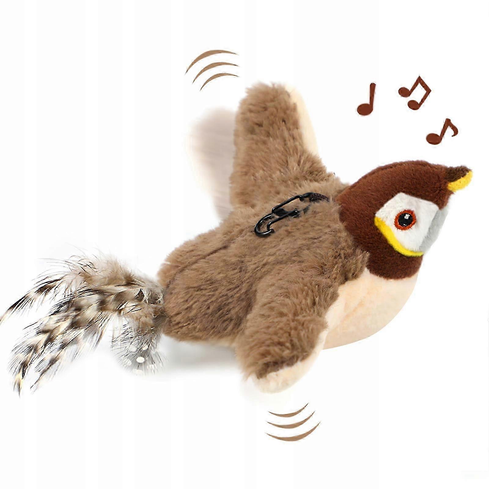 2026 Interactive Usb Toy Flying Bird Cat Toy With Realistic