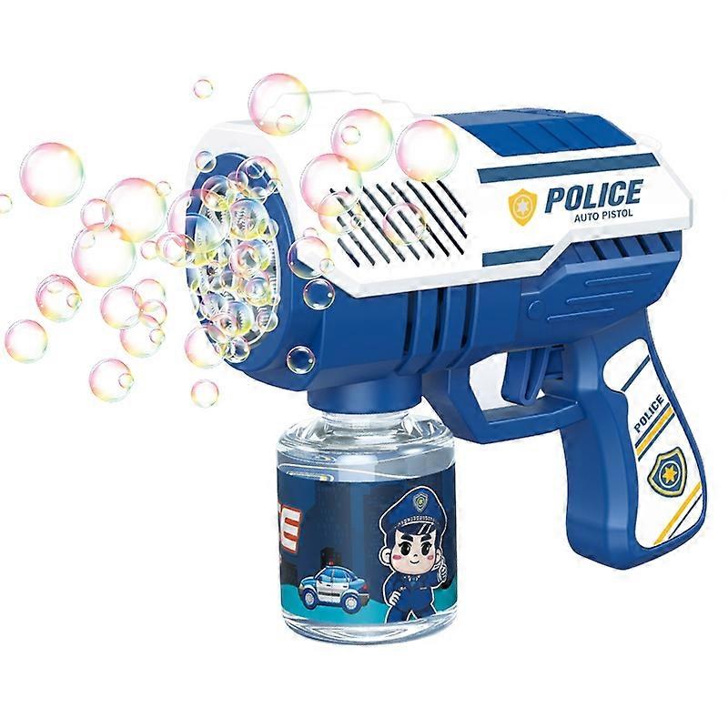 Children 10-holes Electric Bubble Machine Automatic Bubble Gun with Light