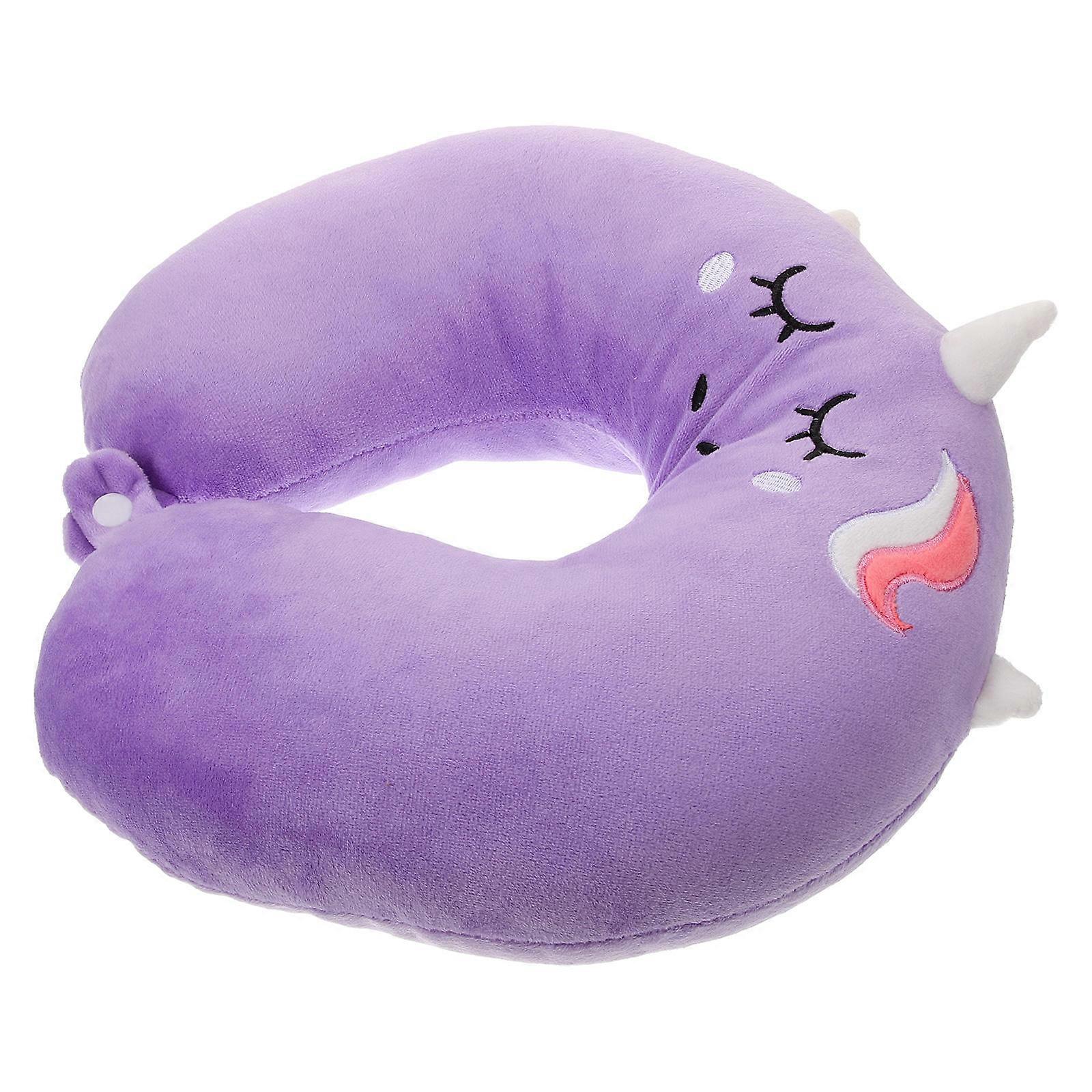 Violet Travel Pillow Neck Support Pillow with Comfortable Soft Texture