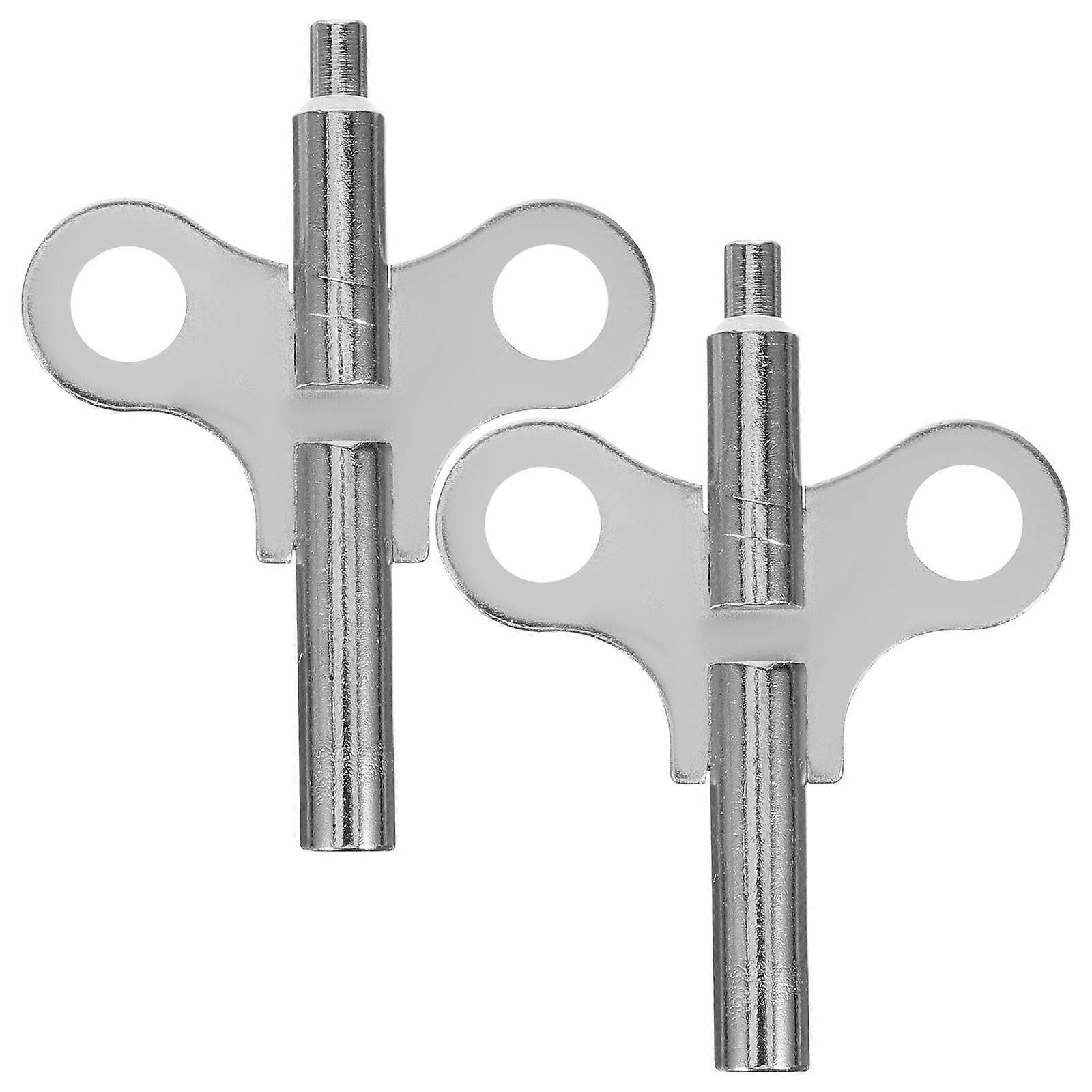 Professional Clock Winding Key Steel Repair Tool for 10Pcs Silver