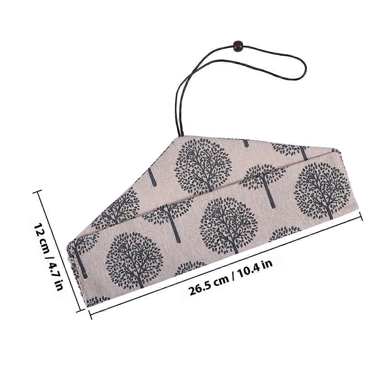 Cloth Cutlery Bags for Holding Tableware with Foldable Cotton Design Pattern C