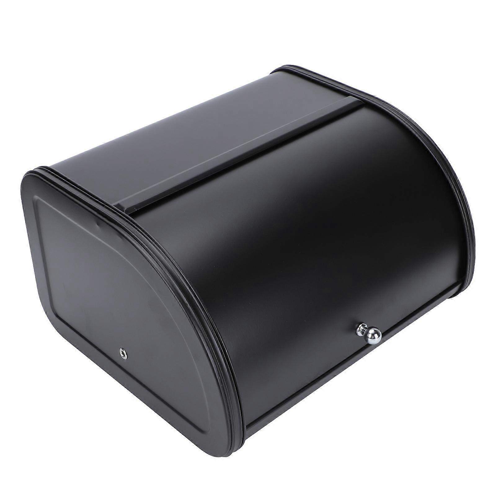 1Pcs Black Iron Bread Box for Storage Kitchen Bread Holder