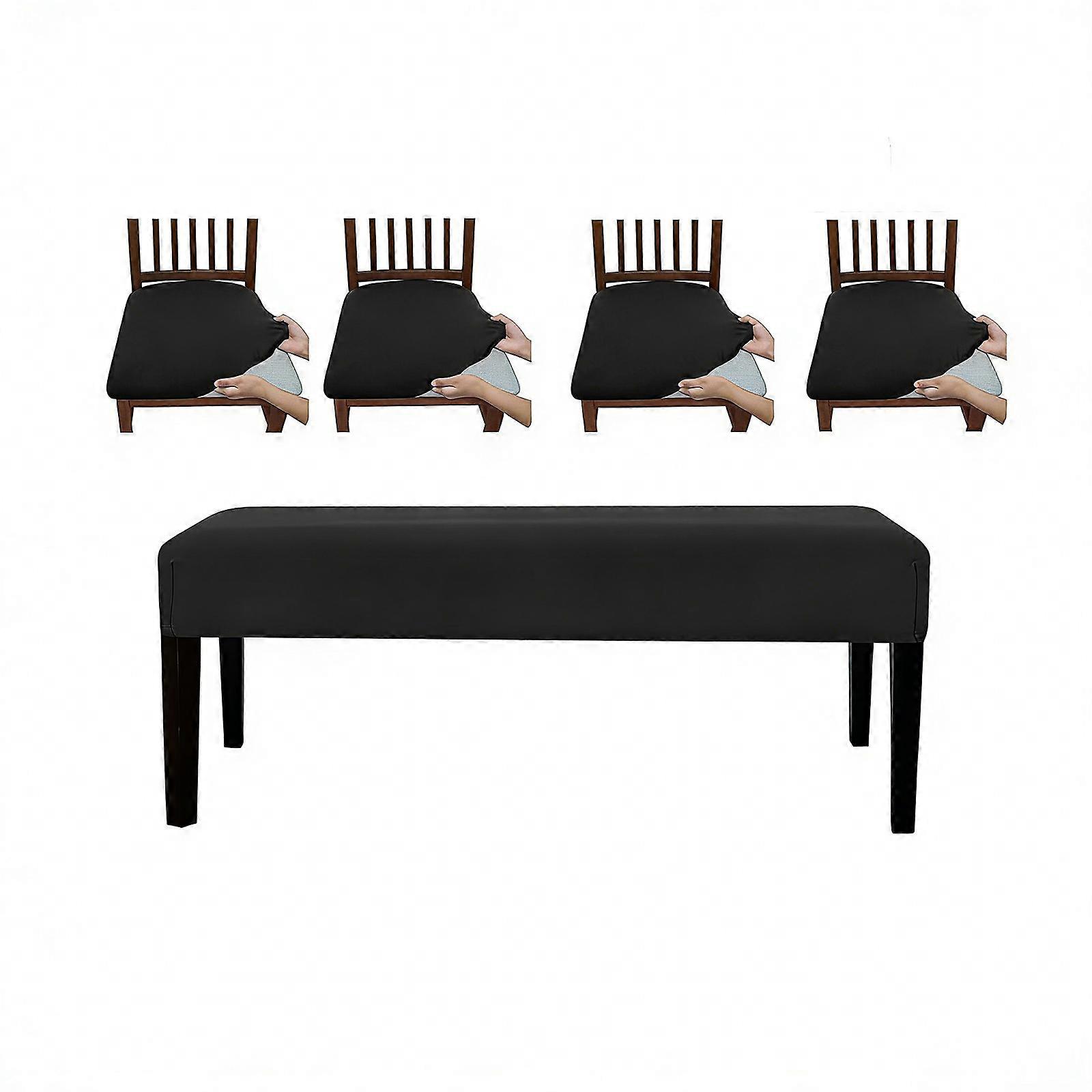 Spill Resistant Benches Cover Elastic Rope for Adjustable Long Time Use Polyester Fabric  meteorite lime