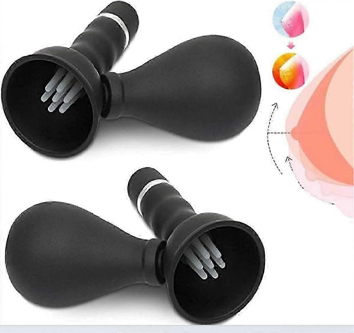 2025 Newest Black Nipple Vibrator Suction Cup Corrector