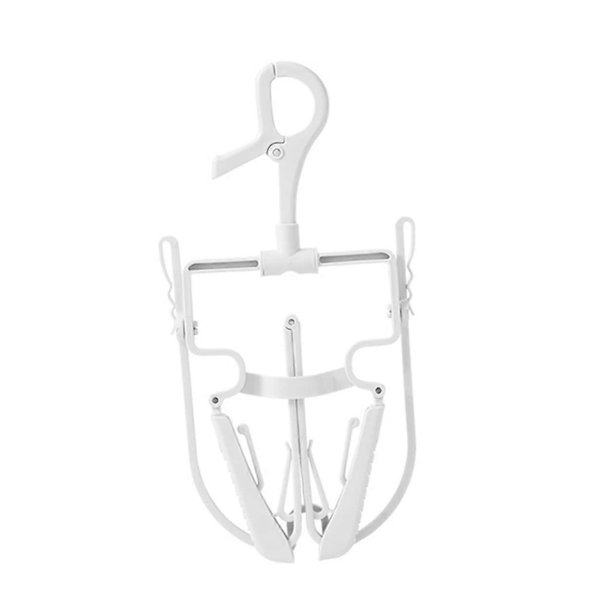 Hoodie Hanger with Foldable and Stretchable Width, AntiSlip Grip, Hat Support for Home Laundry
