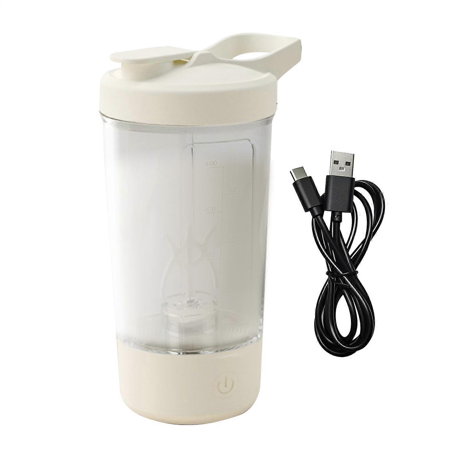 Electric Protein Shaker Bottle 450ml LeakProof Rechargeable Blender with Touch Control Mixing