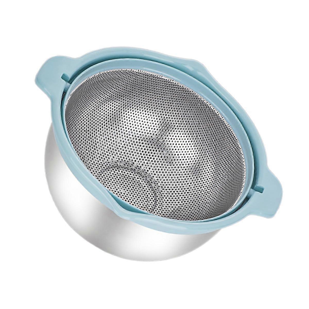 Stainless Steel Colander 26cm Double Layer Strainer Basket for Rice Fruit and Vegetable Draining