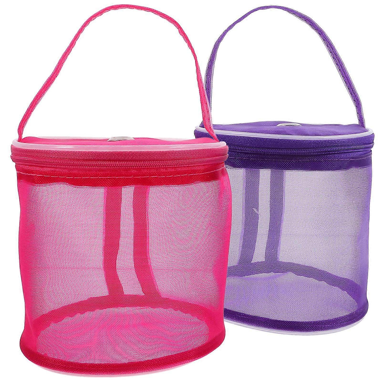 2Pcs Yarn Storage Bag Lightweight Mesh Knitting Tote with Large Capacity and Easy  Access