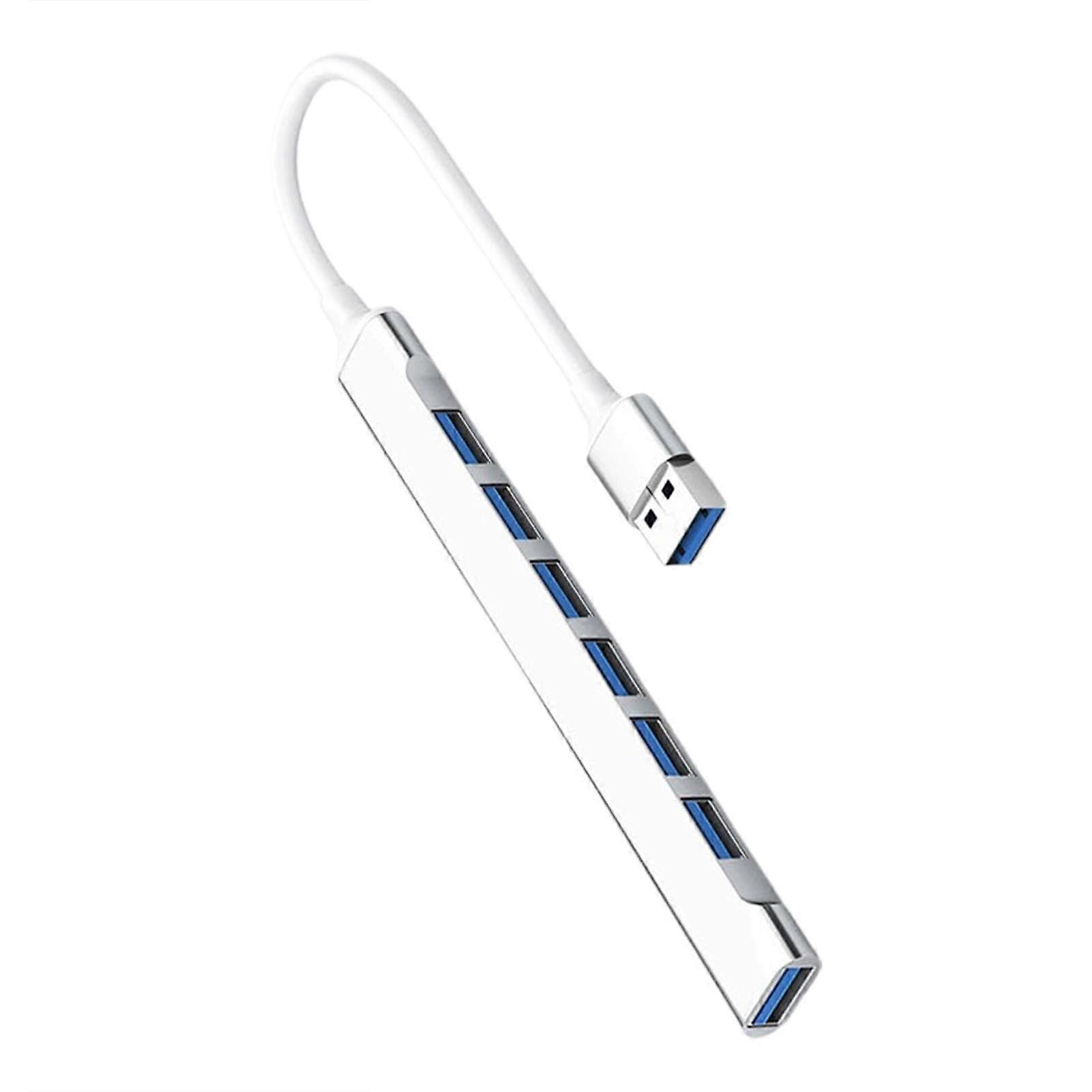 USB 3.0 Hub 7 Port Speed Data Transfer MultiDevice Connectivity for Laptop and PC Ref: 7874