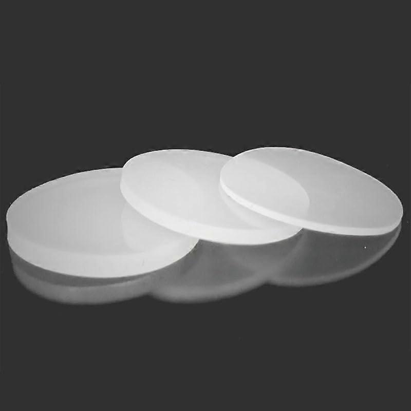 3mm Thick White Solid Round Silicone Rubber Sheet for Crafting and Electrical Insulation 120mm
