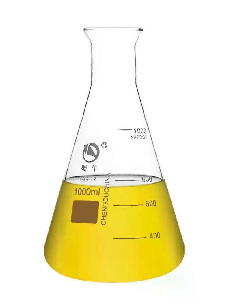 1pcs 50ml to 2000ml Lab glass erlenmeyer flask conical container bottle for laboratory experiment Large-mouth triangular flask