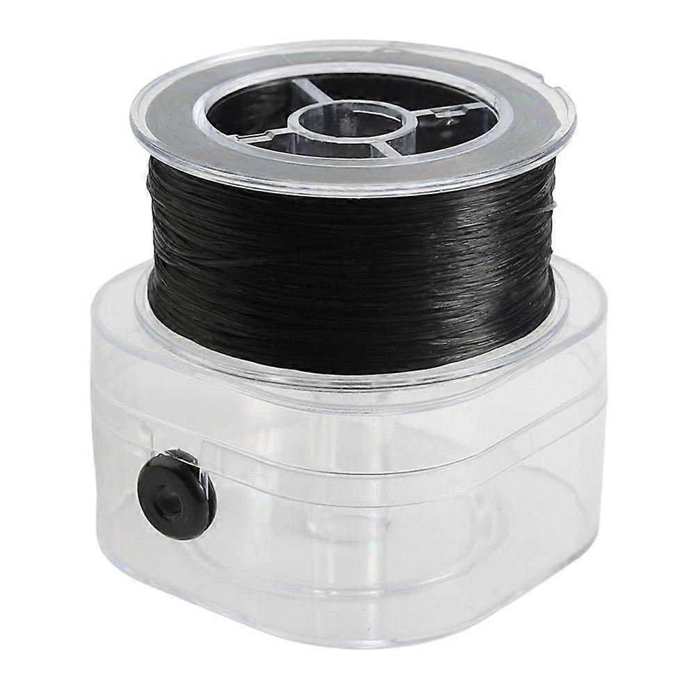 1 box Flat Elastic String Elastic Beading Thread for Stretch Bracelet Making Black 0.8mm 109.36 Yards(100m)/box