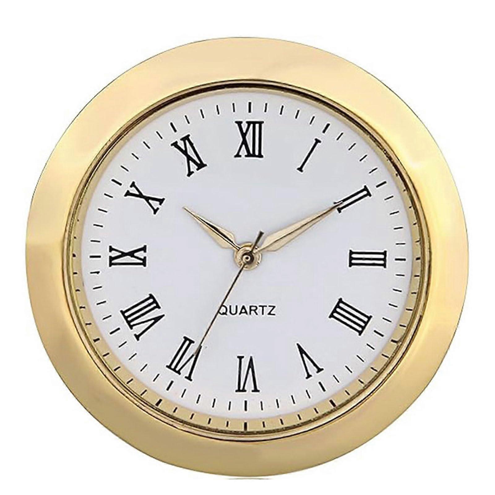 36mm Roman Numeral Clock Insert Small Metal Miniature Watch Dial Easy Replacement for Crafts