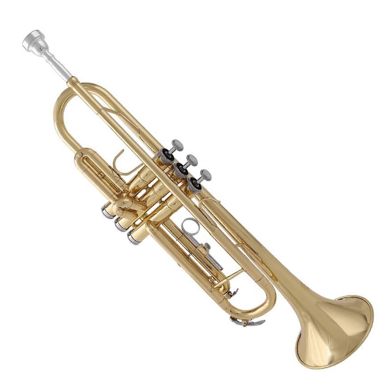 Beginner Bb Trumpet for Students Easy Play Durable Brass Build Consistent Tone Practice Ready