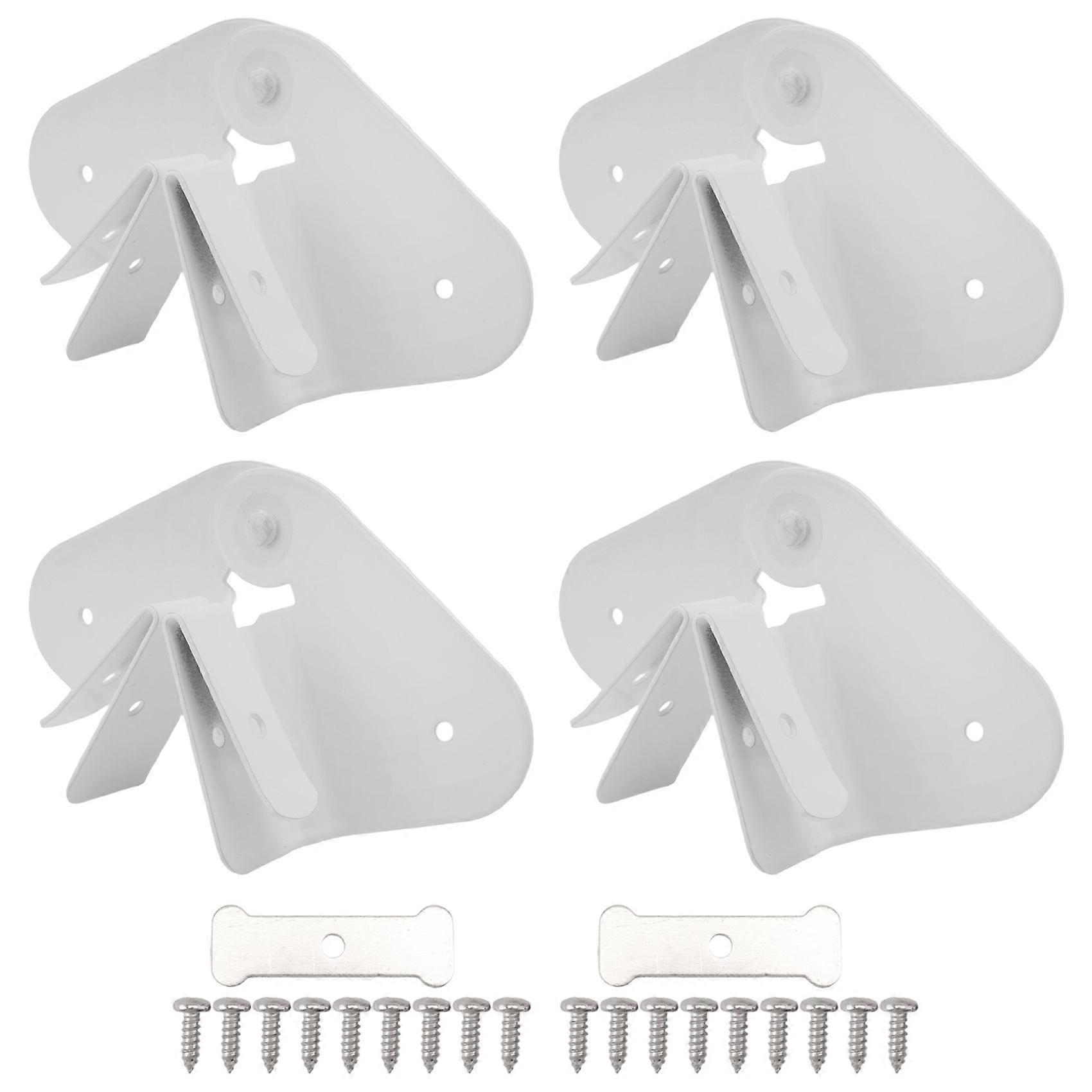 4 Pack Gutter Downspout Extensions Gutter Hinges Downspout Extension for Rectangle or Square Downspout