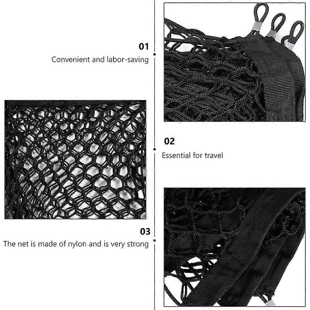 Car Use Trunk Mesh Organizer Nylon Net 1Pcs General Type Black