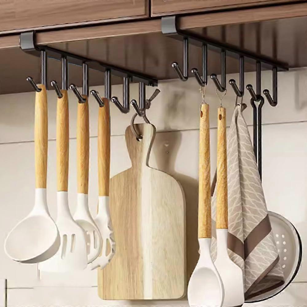 2 cup storage hook sets, cup hooks under cabinets