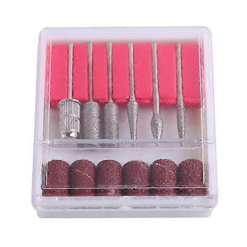 6pcs Drill Bits - Electric File Sanding Bands - Silver