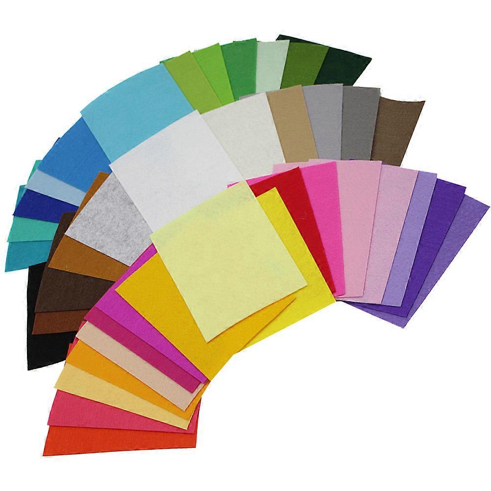 40Pcs Craft Felt Fabric Sheets for DIY Projects Assorted Color Polyester Material