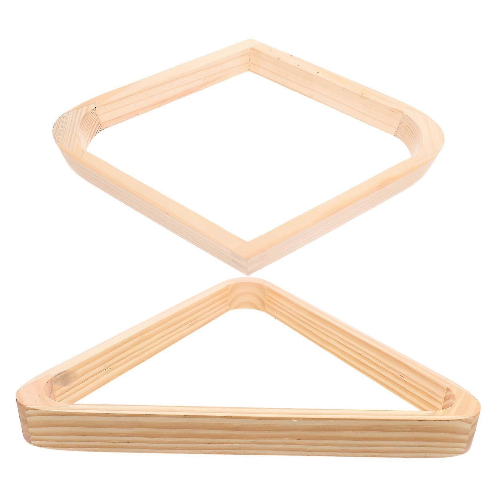 Pool Triangle Rack Solid Wood for 2Pcs Professional Pool Table Accessories