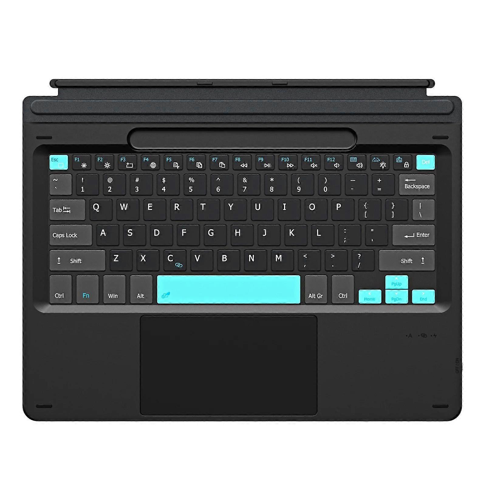 Bluetooth-Compatible  Ultra- Keyboard For  Surface Pro 8/9/X/10/11 with Touchpad Backlight