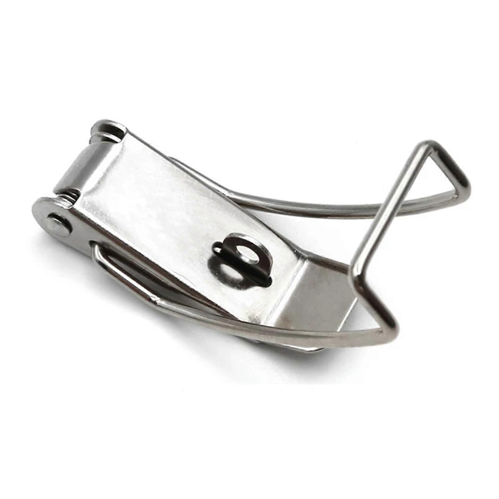 Stainless Steel Spring Loaded Toggle Latch Hasp Lock 201 Secure Quick Release for Cabinets Boxes