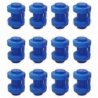 12 Pack Trampoline End Caps, 25mm Size, Replacement Caps for Securing Safety Net to Frame Poles