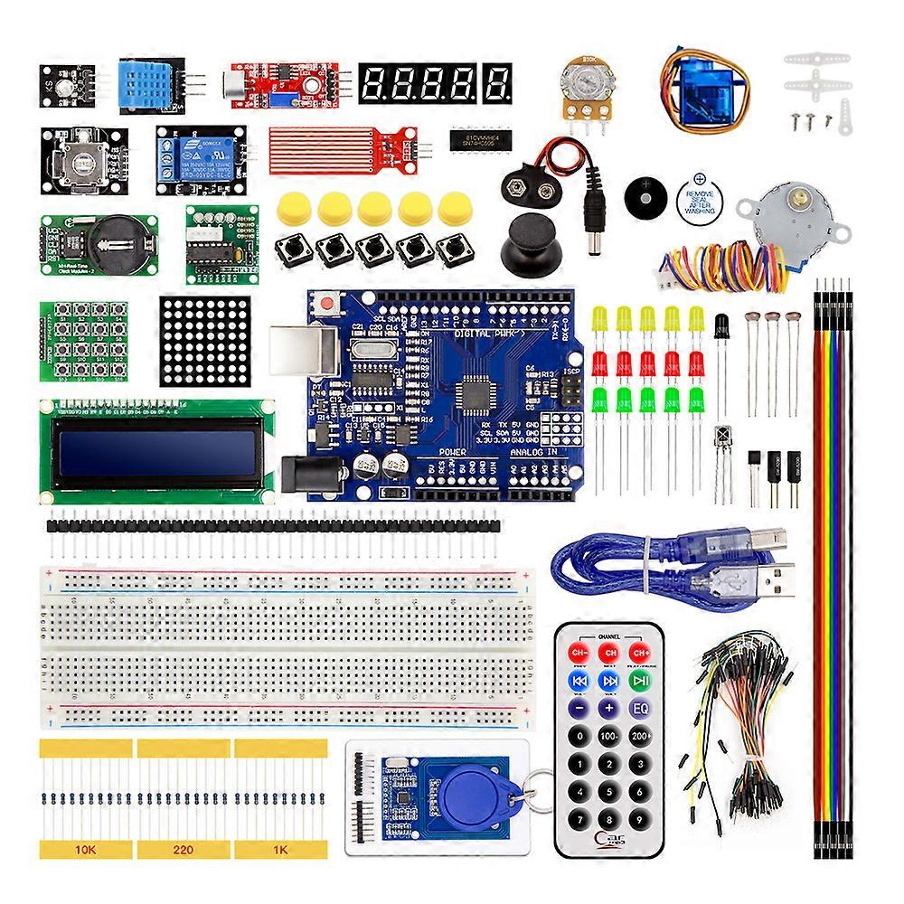 Complete Starter Kit Programming Learning Kit + 40 Projects compatible with Arduino UNO R3 Starter Kit + Online Tutorial DIY Electronic Kit