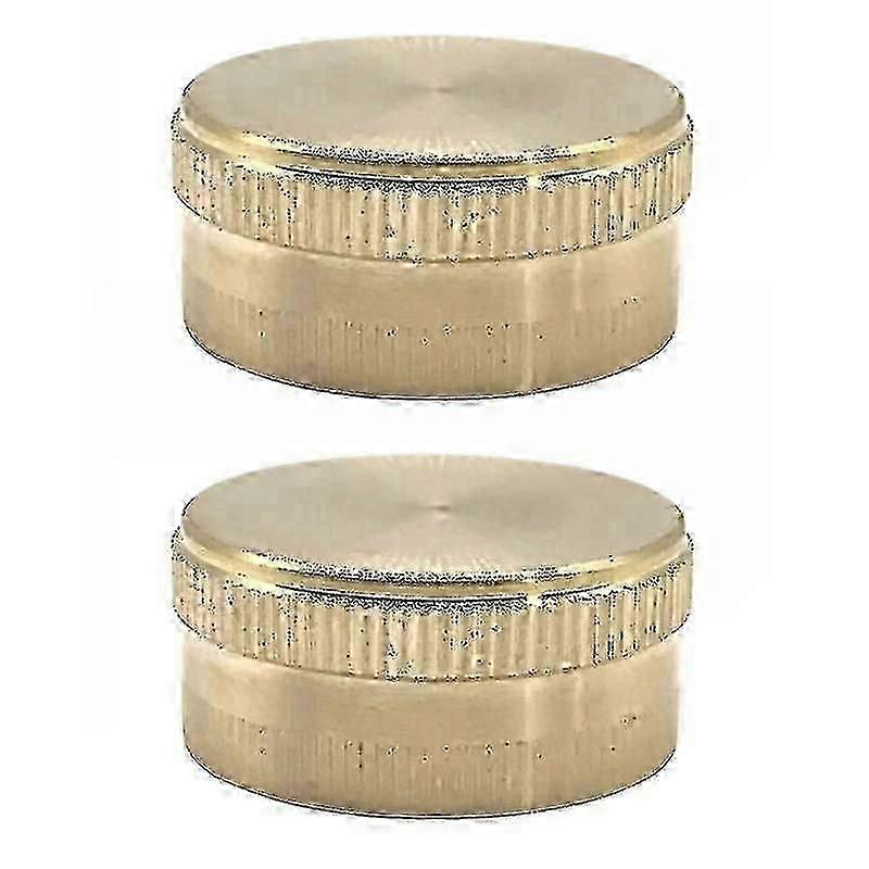 2pcs Brass End Cap