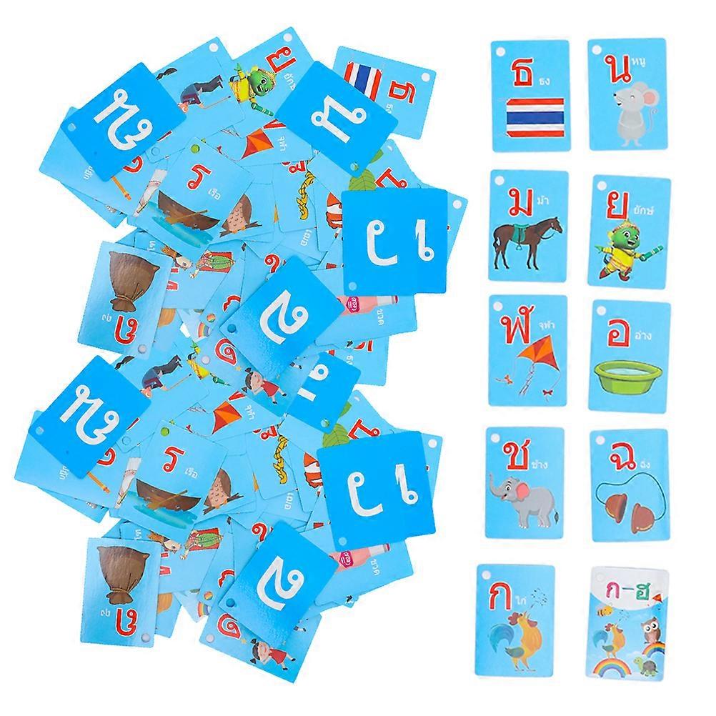 Thai Language Learning Cards Flash Cards for Learning 4 Boxes Early Education Set