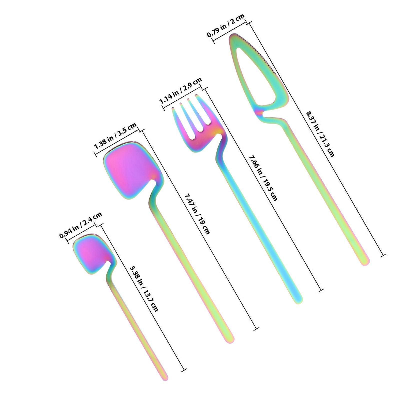 Durable Stainless Steel Cutlery Set for Kitchen Use Featuring 2Sets