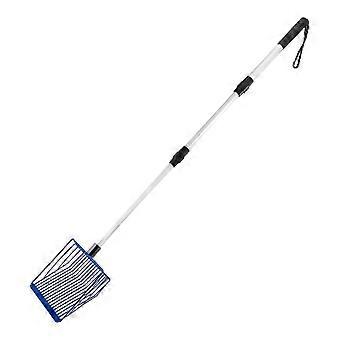 Telescopic Chicken Litter Scooper with Extendable Metal Handle 57-106cm for Poultry Maintenance