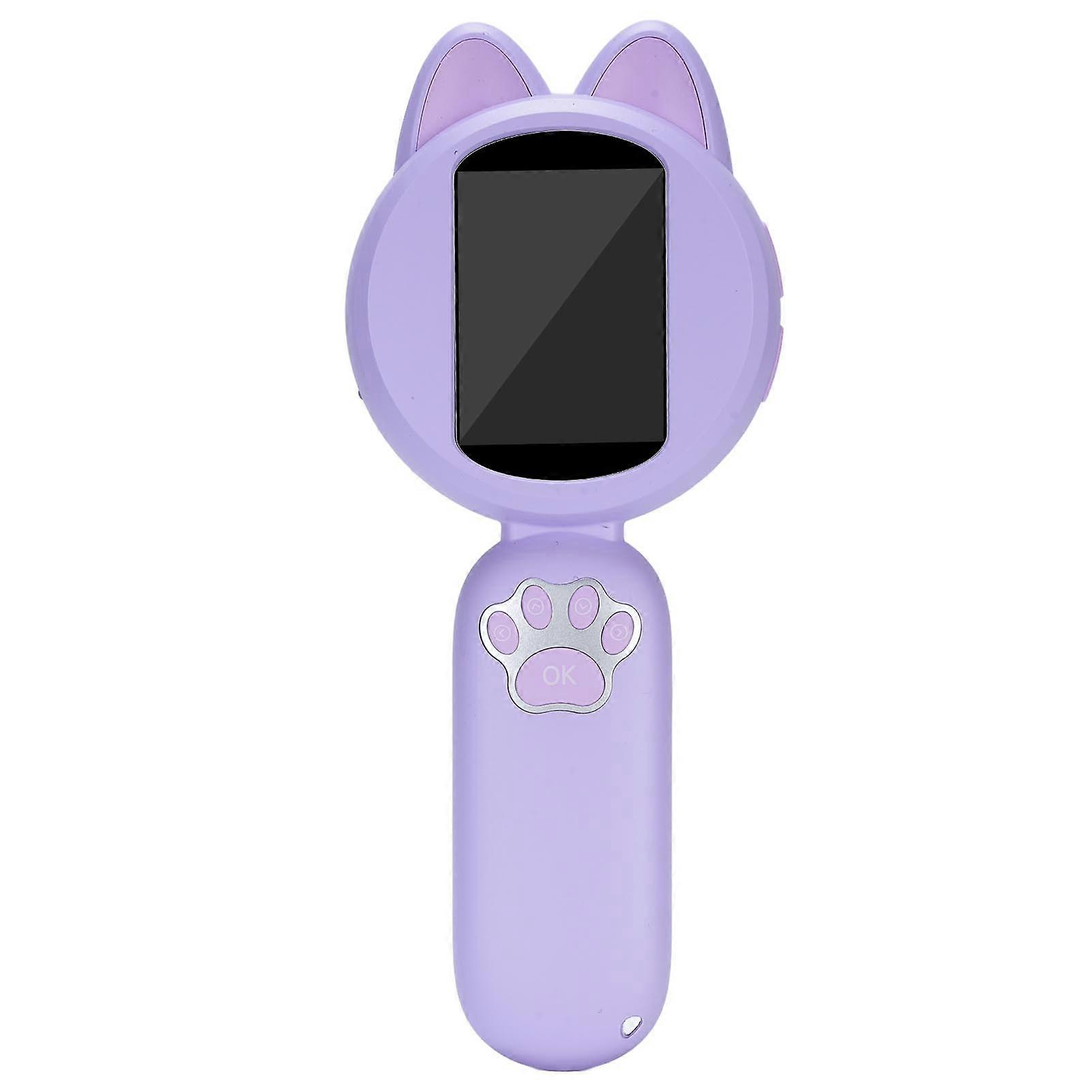 Violet Handheld Microscope 2in IPS Screen Portable Microscope with 8 LED Lights Supports 14 Languages