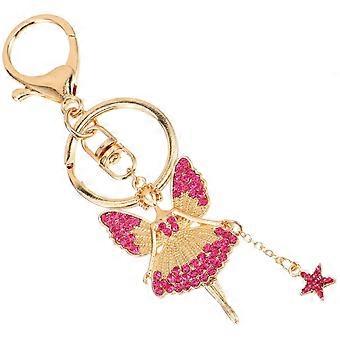 Creative Keychains Ballerina Girl Keychain for Decoration Pink Pendant