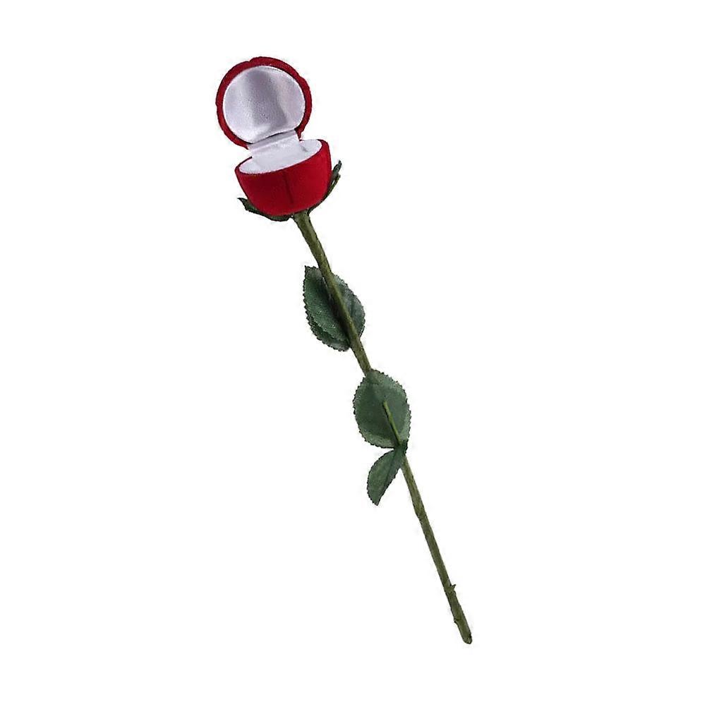 Simulated Rose Ring Box for Storage 1Pcs Creative Wedding Ring Holder