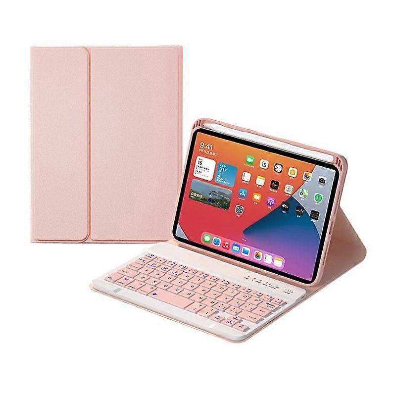 HK006 Square Keys Detachable Bluetooth Keyboard Leather Case