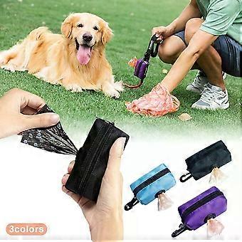 Pet Dispenser Waste Dog Poo Puppy Pick-Up Bags Travel Pouch Poop Holder