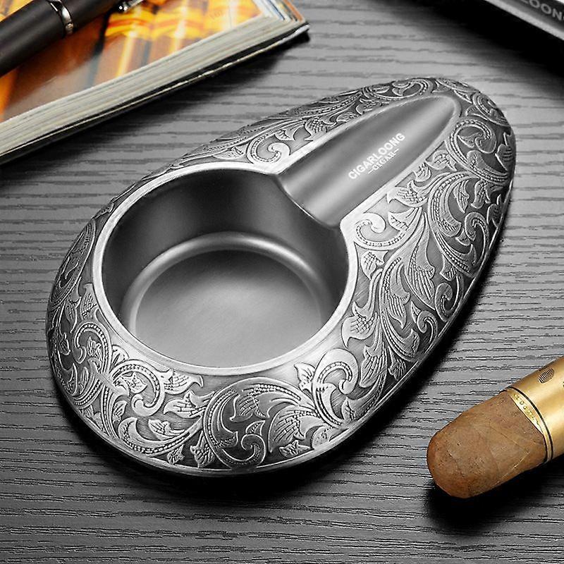 Cigar Ashtray Men's Alloy Windproof Smoke