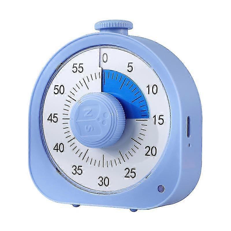 60 Minutes Gym Visual Timer Rechargeable Mini Study Timer For Kids Mechanical Countdown Kitchen Timer
