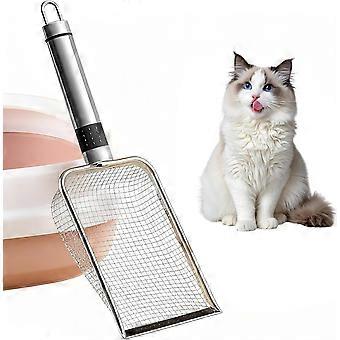 pc Cat Litter Scoop - Metal - 4mm Pore Size - Cat Scoop, Cat Litter Scoop, Litter Scoop (Stainless Steel)