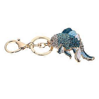 Shaped Keychain Purse Pendant for Hanging Keys with Rhinestones