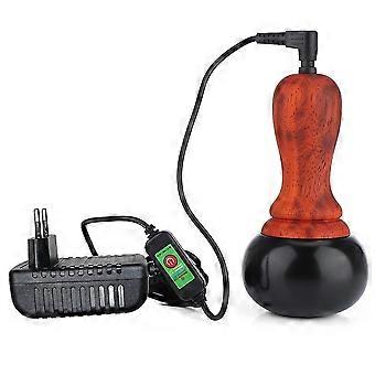 Hot Stone Electric Gua Sha Massager Natural Bianstone GuaSha Scraping Back Neck Face Relax Muscles M